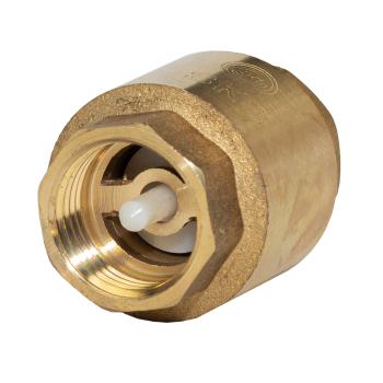 Клапан обратный латунный осевой Ду 32 Ру 16 (хол.вода)