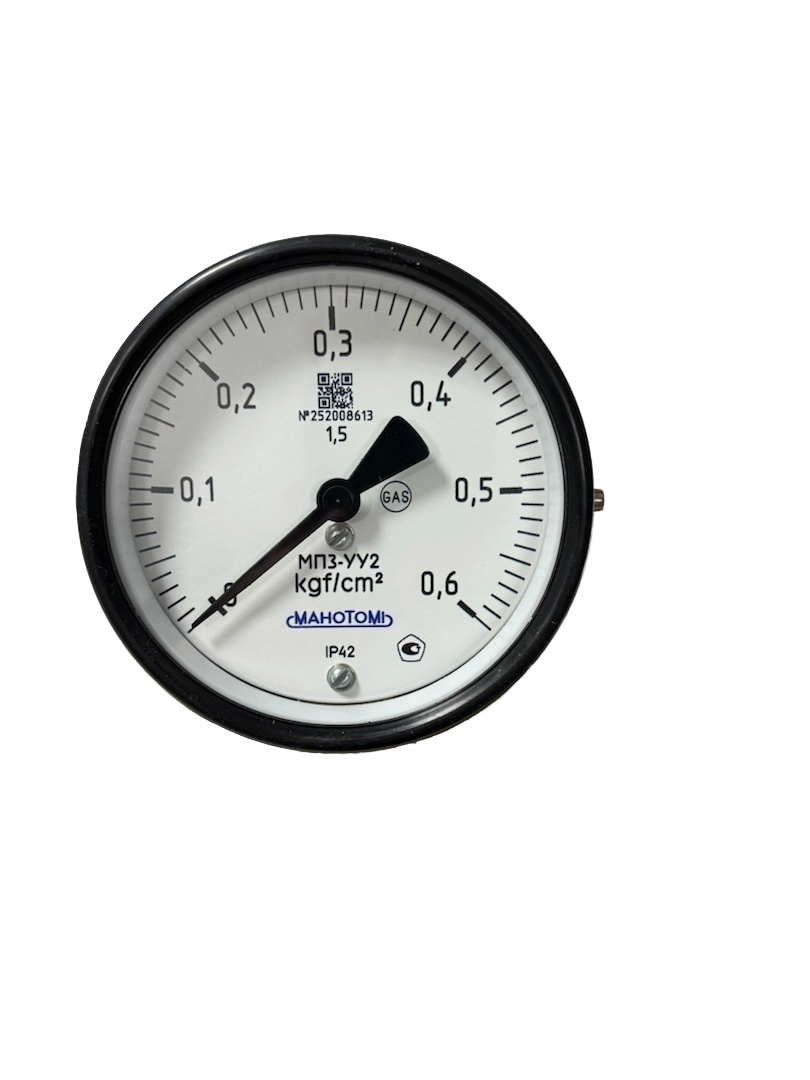  Манометр МП3-УУ2-0.6 kgf/cm2-П.П.Пас