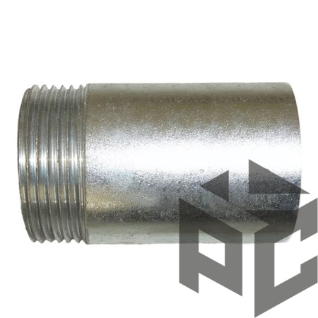 Резьба сталь оцинк. Ду 25 L=35мм фото. Резьба сталь оцинк. Ду 25 L=35мм оптом и в розницу. Доставка по РФ. Резьба сталь оцинк. Ду 25 L=35мм от производителя "Рускон"