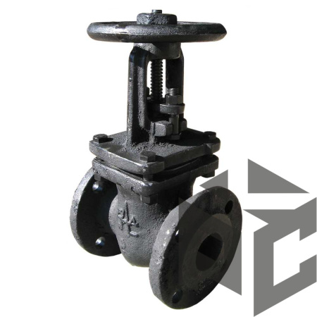 Задвижка чугунная параллельная 30ч6бр Ду 80 Ру 10 от производителя "Рускон"