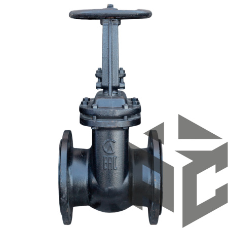 Задвижка чугунная параллельная 30ч6бр Ду 150 Ру 10/16 (Семёнов) от производителя "Рускон"